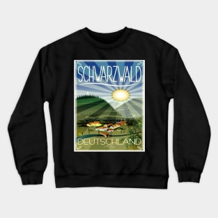 The Black Forest Germany Travel Print Crewneck Sweatshirt